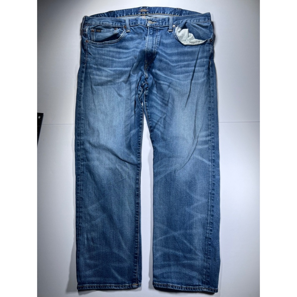 Polo Ralph Lauren Sullivan Slim Mens Jeans 38x32 Blue Medium Wash Straight Leg